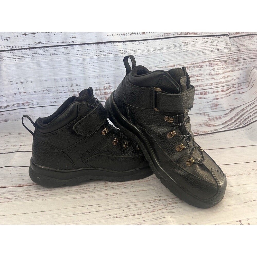 Apex Ariya Men's Hiking Boots Model A4100M US Size 8 Wide Black Leather 8W